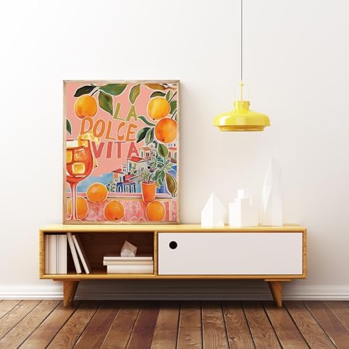 5DDIYART Abstract Landscape Oranges Paint by Numbers for Adults Beginner, Paint by Number Kits on Canvas, Easy Acrylic Oil Painting Home Wall Decor 12x16inch - Image 2