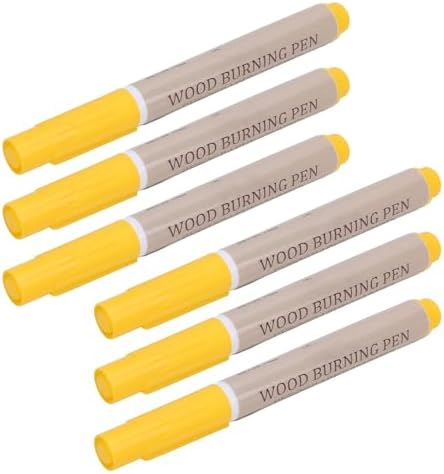 Tbest 6Pcs Wood Burning Pen Kit Pyrography Marker Set Scorch Tools for Beginners Projects Wood Burning PenWood The Marker Scorch Pen Gently Then The The Draw Shake The Effect The - Image 2