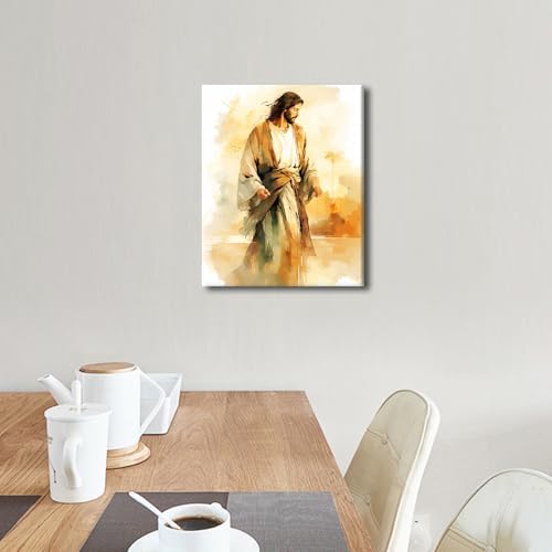 TUMOVO Paint by Numbers for Adults Beginner Jesus Adult Paint by Number with Brushes Acrylic Painting Christian DIY Acrylic Paint by Numbers Kits on Canvas Religion Art Crafts 16"x20"(Frameless) - Image 2