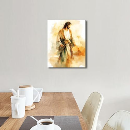 TUMOVO Paint by Numbers for Adults Beginner Jesus Adult Paint by Number with Brushes Acrylic Painting Christian DIY Acrylic Paint by Numbers Kits on Canvas Religion Art Crafts 16"x20"(Frameless) - Image 2
