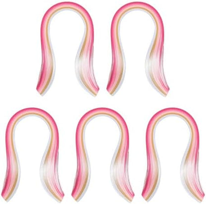 PATIKIL 600pcs Rainbow Quilling Strips Paper 1/8"(3mm) 15" Gradient Pink by PATIKIL
