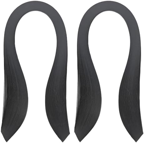 Acoeitl Quilling Paper Strips 240 Strips Black Paper Quilling Set Width 3mm Length 54cm Quilling Supplies DIY Quilling Paper Quilling Art Strip for Crafts (2 Pack) by Unknown