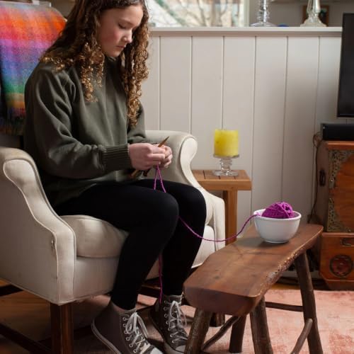 friendly loom Discover Knitting Scarf Kit Pink Violet Wool for Beginners - Image 6