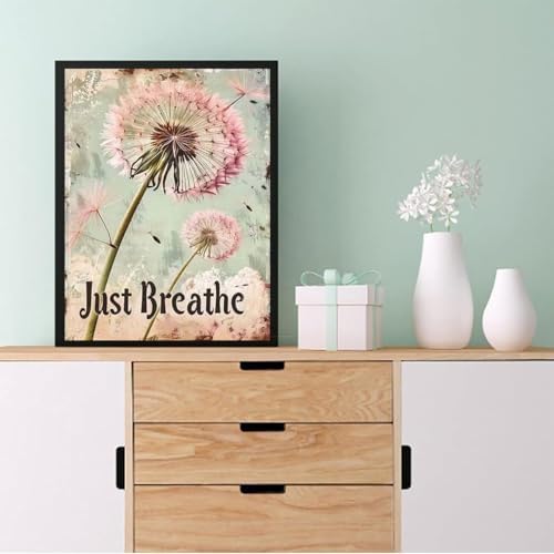 Eiazuiks Stamping Cross Stitch Kit, Dandelion Counting Cross Stitch Kit for Adult Beginners, Full Line DIY Stitching Kit for Home Decor Cross Stitch Patterns 12x16 inches - Image 2