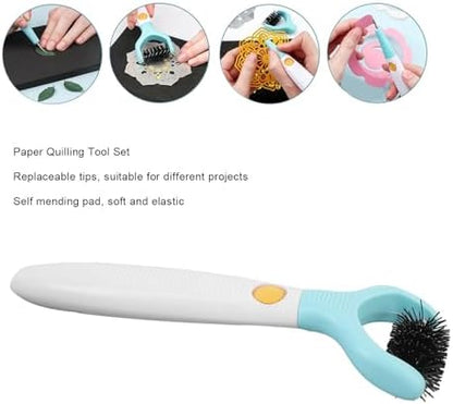 Zunate Paper Quilling Tool Kit Slotting & Rolling Tips with Foam Pad for Scrapbooking & Crafting - Image 3