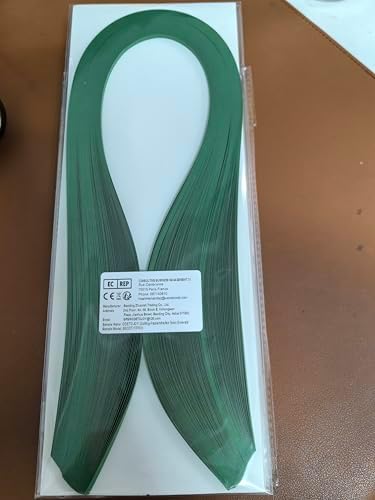 Pestal Green Tone Quilling Paper Strips 5mm Paper Quilling Stripsaer Set for Crafts Single Color Origami Paper Strips 0.2inch Paper Filigree Strips (Emerald Green No.40) - Image 5