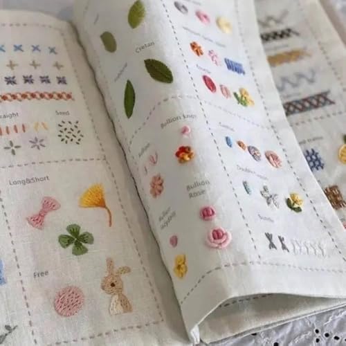 Stitch Book, Embroidery Stitch Book Kit, Embroidery Books of Stitches - Image 5