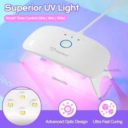 HeyClear 300g UV Resin Molds Kit with Light for Jewelry Making, Keychains - Image 4