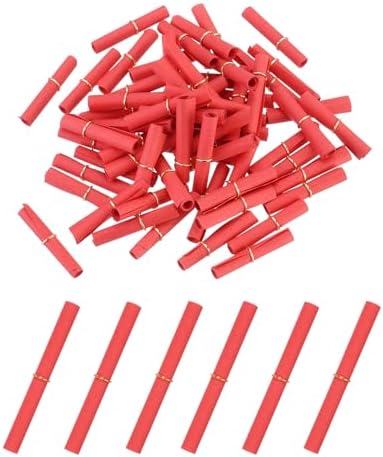 MECCANIXITY 100Pcs Message Paper Scrolls 7x14cm Lucky Wishing Red by MECCANIXITY
