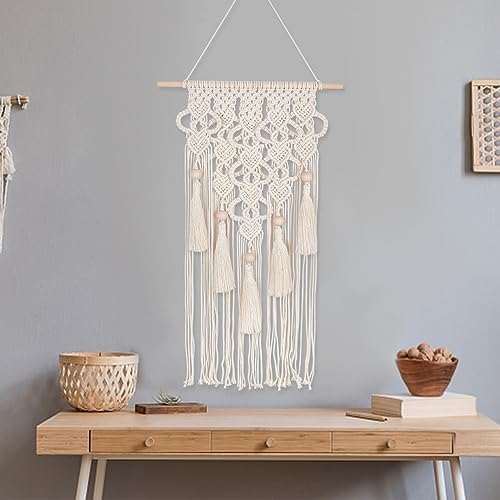 FREEBLOSS DIY Macrame Kit for Adults Beginners Bohemian Macrame Wall Hanging Ornament Creative Boho Macrame Wall Art Macrame Tapestry Gift for Mom Girls - Image 4