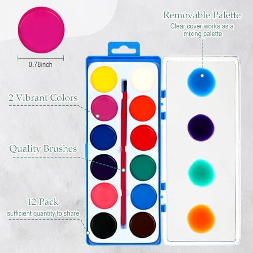 Ctosree 12 Sets Pre Drawn Canvas Kit for Painting,Simple Flower,8 x 10 in - Image 3