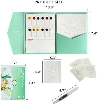 Breathly Watercolor Kit for Adults & Beginners (Flowers) - Image 2