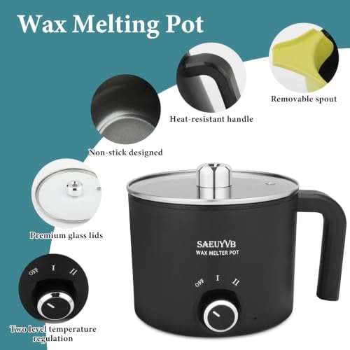 SAEUYVB Candle Making Kit with 1.8L Wax Melter Pot - Image 4