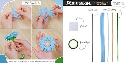 WeVeel Chenille Stem Flower Craft Kit for Adults – Create 6 Colorful Blooms (Lily, Rose, Calla Lily, Tulip, Gerbera & Daisy) – Relaxing DIY Arts & Crafts Kit with All Supplies - Image 5