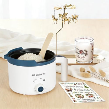 Scented Candle Making Kit with Wax Melting Pot and Candle Spinning Holder - Image 3