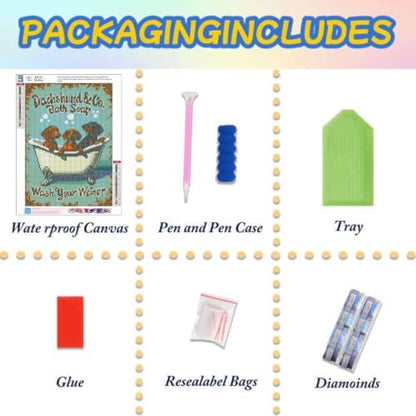 Lophomie Diamond Art Kits for Adults, 5D Dog Diamond Painting Kits 12x16 in - Image 6