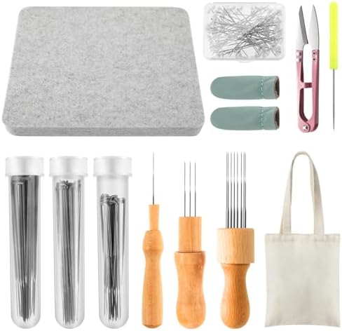 Irenare 148 Pcs Needle Felting Kit, 8x10 Mat Needles Tool Set by Irenare