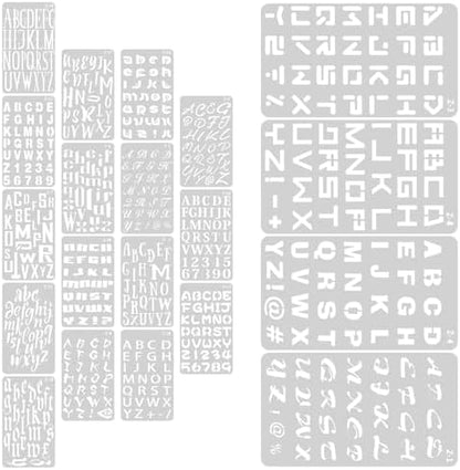 Wood Burning Letters 5sets/100 Sheets Pet Material Letter Template Stencils for Wood Burning Craft Tools DIY Projects Painting Accessories English Stencil for Leather Wooden Burner Craft DIY - Image 3