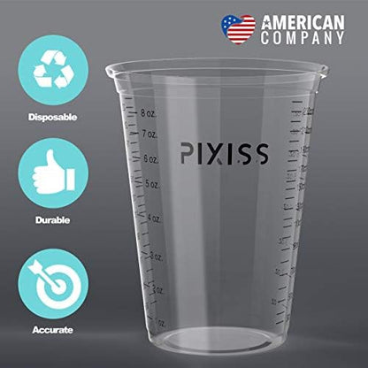 Alumilite Clear Cast Epoxy Resin Kit - 32 Ounce, 20 Disposable Plastic Mixing Cups, Pixiss Mixing Sticks Bundle - Image 7