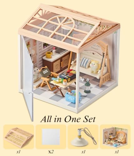 Summer Courtyard Miniature House Kit with Light - Image 5
