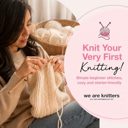 We Are Knitters Stitch Sampler Knitting Kit | Beginner-Friendly Knitting Starter Kit with Yummy Yarn | Learn Essential Stitches & Make Your First Snood - Image 4
