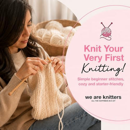 We Are Knitters Stitch Sampler Knitting Kit | Beginner-Friendly Knitting Starter Kit with Yummy Yarn | Learn Essential Stitches & Make Your First Snood - Image 4