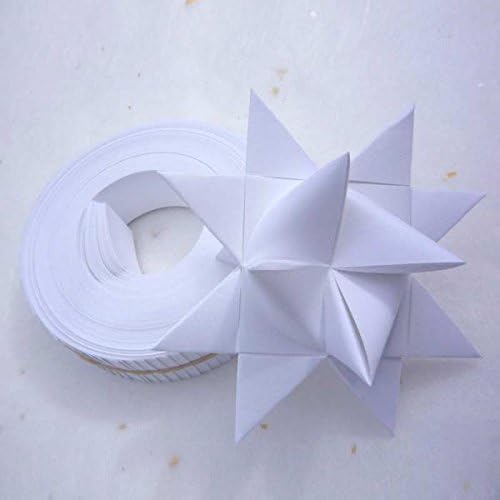 ODETOJOY White Quilling Paper Strips 5mm 120pcs 54cm for Craft DIY Art - Image 2