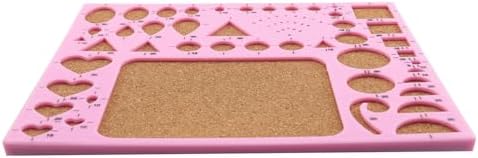 JCBIZ Pink DIY Paper Quilling Template Set Paper Quilling Template Board Mould Crimper Tool for Paper Strips DIY Art Crafts - Image 2