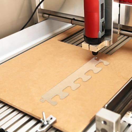 INFUNLY Dovetail Stitch Router Template 3.54"×15.75" Acrylic Router Template Pitch Dovetail Template Router Tray Template Clear Cutting Board Stencils for Woodworking Tools - Image 5