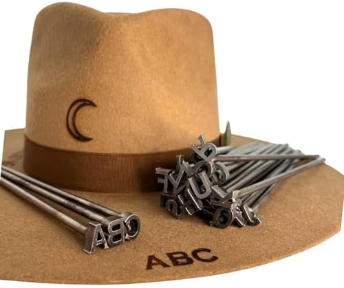 1/2" Alphabet Mini Steel Branding Irons Kit for Hats, Wood Burning, DIY Beginner Adult Crafts - Image 2