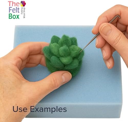 The Felt Box Needle Felting Wool Carded Batts Shade Pack 100 Grams 3.5 Oz -Green - Image 3