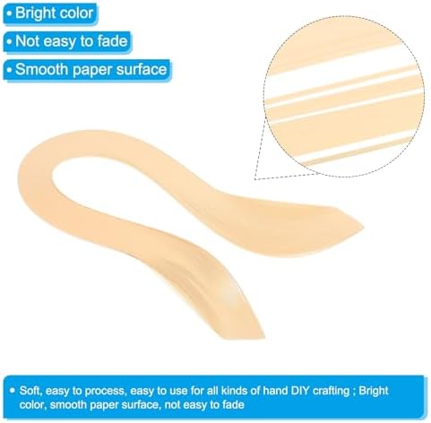 PATIKIL Quilling Strips Paper 600pcs 1.5mm 39cm Origami Paper Quilling Kits for Art DIY Hand Craft Christmas, Beige - Image 3