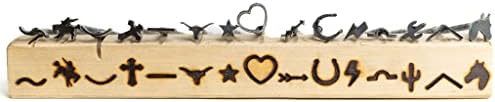 3/4" Assorted Mini Steel Branding Irons Kit for Hats, Wood Burning, DIY Beginner Adult Crafts Bullet Points - Image 7