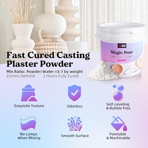 LET'S RESIN Resin Casting Powders 3000g,20~30 Minutes De-Mold Ceramic Resin - Image 2
