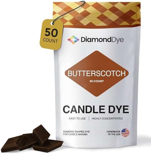 Butterscotch Candle Dye Chips, Soy & Paraffin Candle Making, 50 Pack by Reddig-globyDiamondDye