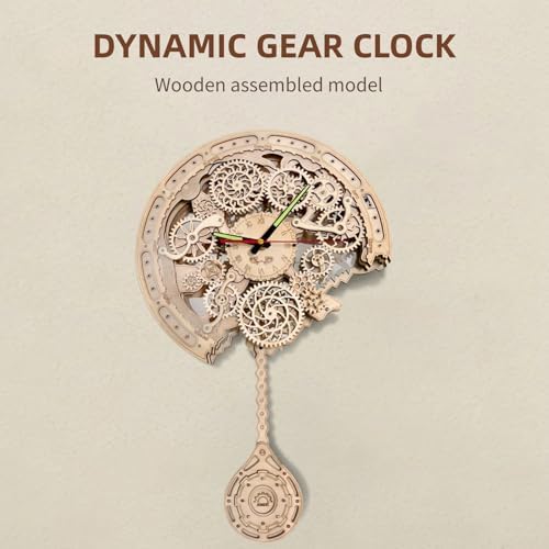 3D Wooden Puzzle Clock for Adults - Image 3
