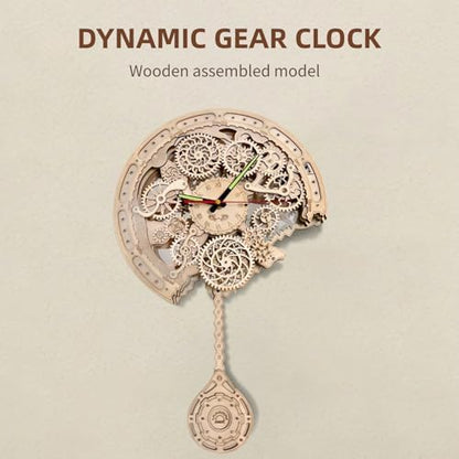 3D Wooden Puzzle Clock for Adults - Image 3
