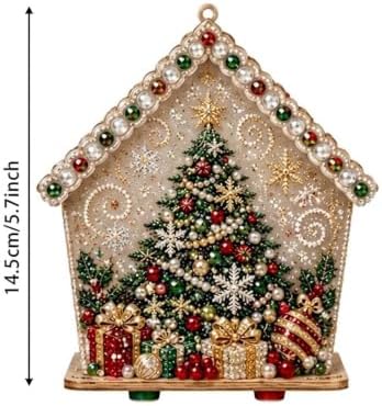 Christmas Diamond Pearl Painting Suncatcher Kit Christmas Ornaments 2026 (Style-D) - Image 6
