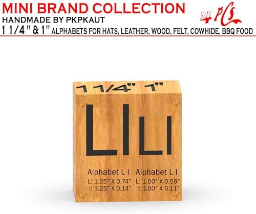 4Pcs Letters Branding Iron for Wood, Leather Branding Stamp (L l) - Image 2