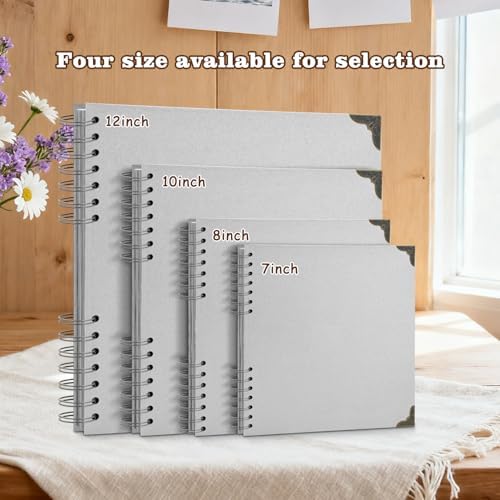 Scrapbook Album 10x10 Inch - Hardcover Kraft Paper Photo Album with 40 Pages, Memory Book for Wedding, Anniversary, Family, Christmas, Baby Shower, Ideal for Preserving Precious Moments - Image 6