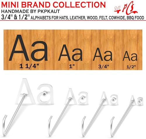 4Pcs Letters Branding Iron for Wood, Leather Branding Stamp (N n) - Image 4