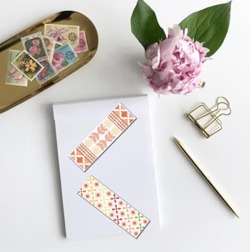 FREEBLOSS 6 Set Bohemian Cross Stitch Bookmark Kit - Image 6