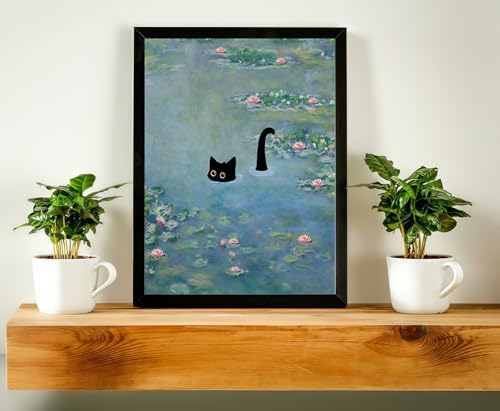 DOTSTART Paint by Numbers Kit for Adults, Vintage Monet Water Lilies Cat Canvas Adult Paint by Number Kits, Acrylic Paint by Number Canvas for Adult Beginners, Home Wall Art Decor, 16X20 inch - Image 4