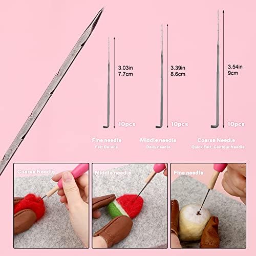 Mayboos Needle Felting Kit, Needle Felting Pad 6"x6" Felting Tools - Image 4