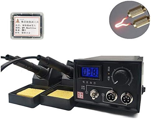 Wood Burning Kit Pyrography Machine 60W 110V Digital Display Wood Burner Craft Tool Set with 20pcs Pyrography Wire Tips & Dual Pens - Image 2