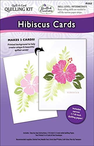 Quilled Creations Hibiscus Cards Quilling Kit by Quilled+Creations