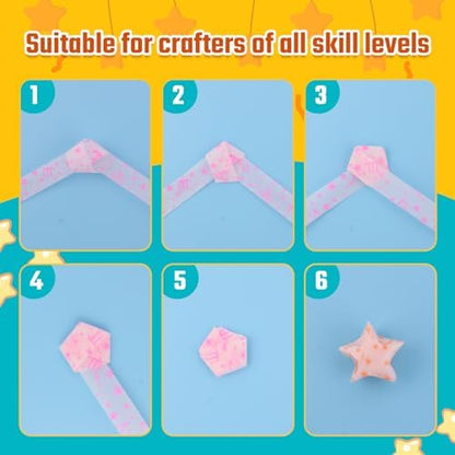 Luminous Star Paper Strips , 210 Sheets Star Origami Paper of The 12 zodiac signs, Lucky Origami Kit DIY Paper Art Great Gift for Kids - Image 5