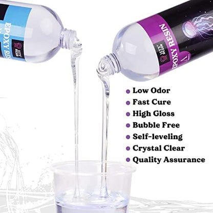 LET'S RESIN Resin Mold Kit Bundle with 0.5 Gallon Crystal Clear Epoxy Resin, Bubbles Free Resin for Resin Art - Image 3
