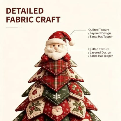 Christmas DIY Felt Tree Sewing Kit, 3D Hand‑Made Quilted Christmas Tree Craft Kit with Reindeer Ornament, DIY Xmas Decor Kit for Adult Beginner Home Holiday Decoration - Image 3