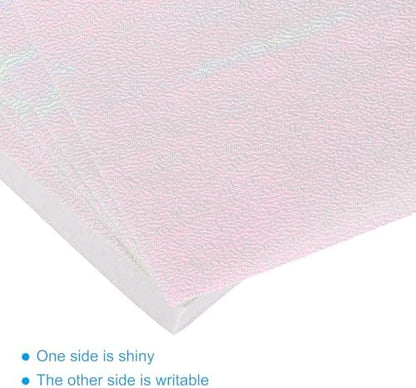 MECCANIXITY 100 Sheet Glitter Origami Paper 4x4 Inch Shiny Sparkly Square Folding Sheet 10x10cm Iridescent Paper for DIY Art, Craft Decor, Light Pink - Image 4